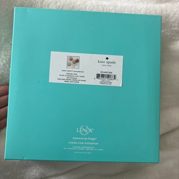 Kate Spade Snap Happy Macarons Plate dish nwt - Picture 4 of 10